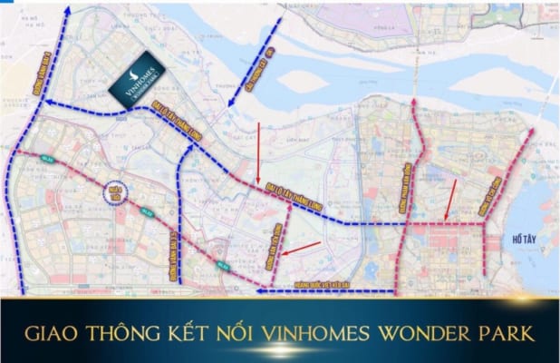 Vị trí Vinhomes Wonder Park Đan Phượng