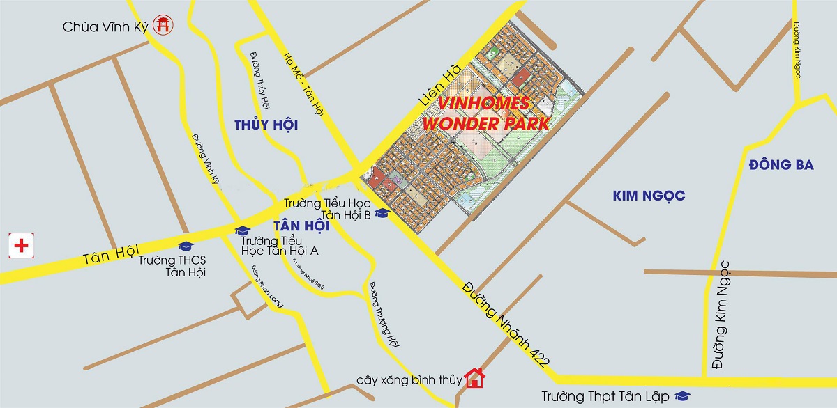 Bản đồ vị trí Vinhomes Đan Phượng