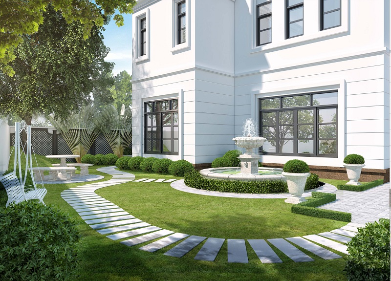 Biệt thự đơn lập Vinhomes Đan Phượng tinh tế trong từng đường nét thiết kế 3 biet thu don lap vinhomes dan phuong tinh te trong tung duong net thiet ke2