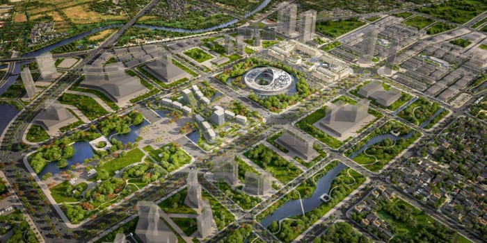 Dự án The Centric Hải Phòng được quy hoạch xây dựng tại trung tâm huyện Thủy Nguyên