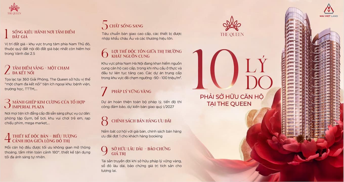 ly do nen mua ho du an the queen